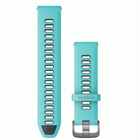 Quick Release Bands (22 mm) - Aqua/Black with Slate Hardware - 010-11251-A2 - Garmin